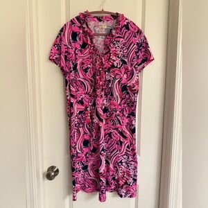 🦩Lilly Pulitzer Luxletic dress is so comfortable and has pockets!🦩